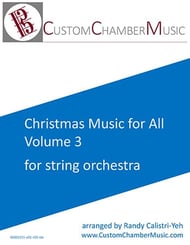 Christmas Carols for All, Volume 3 (for String Orchestra) Orchestra sheet music cover Thumbnail